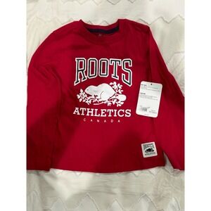 New With Tags! Roots Canada long sleep red tee